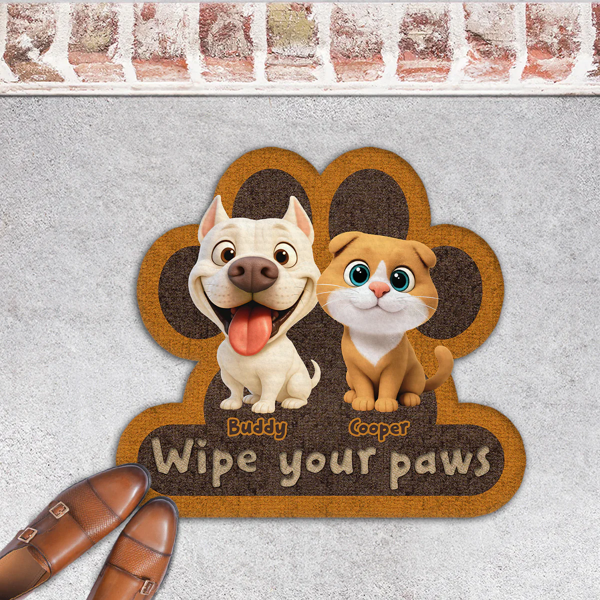 Wipe Up Your Paws - Personalized Custom Doormat - Image 4