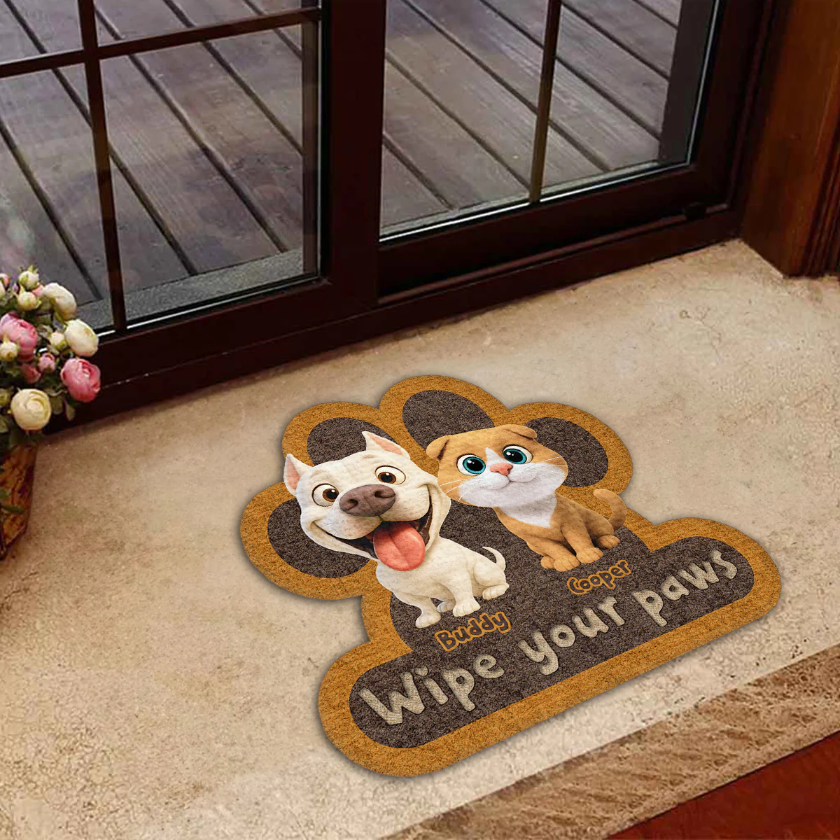 Wipe Up Your Paws - Personalized Custom Doormat - Image 5