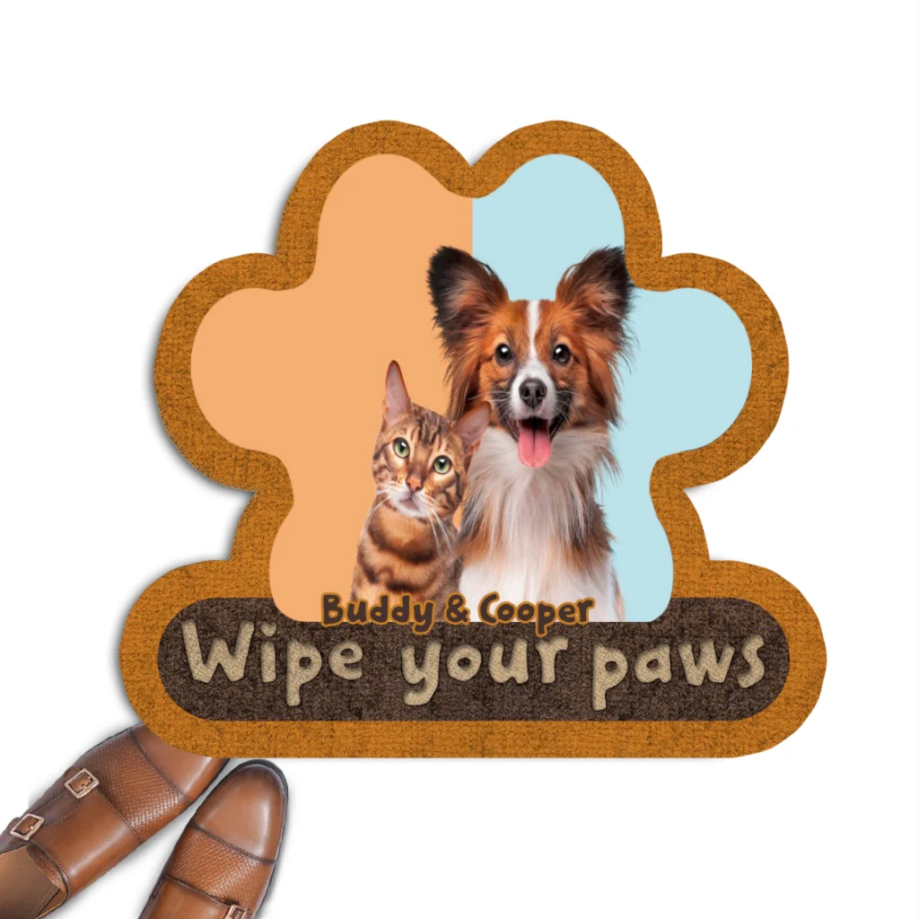 Wipe Up Your Paws Photo - Personalized Custom Doormat - Image 3