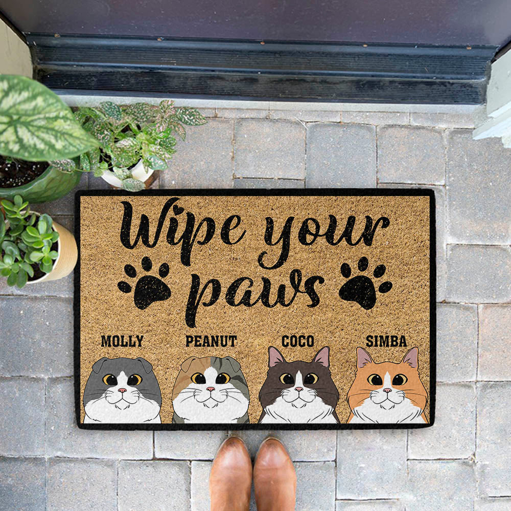 Wipe Your Paws - Personalized Custom Doormat