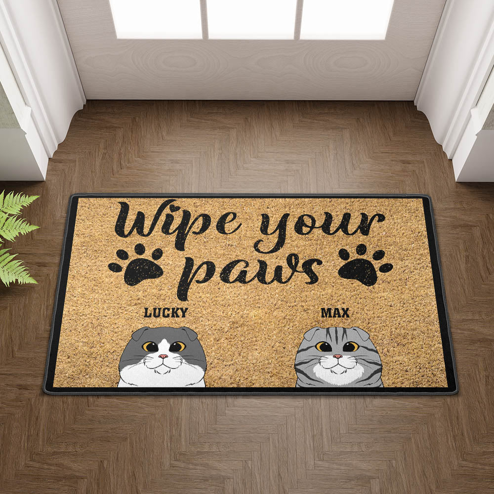 Wipe Your Paws - Personalized Custom Doormat - Image 2