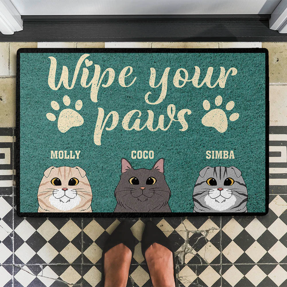 Wipe Your Paws - Personalized Custom Doormat - Image 4
