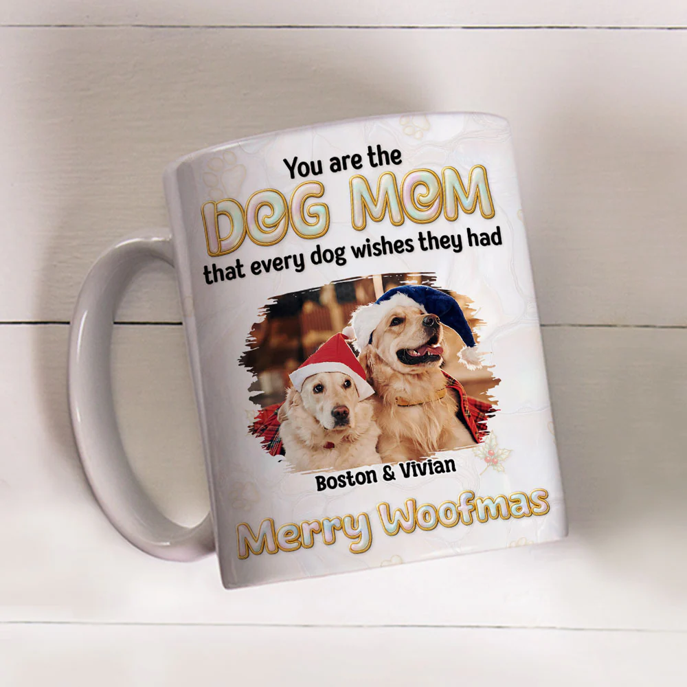 Wish For A Mom Like You Photo - Personalized Custom 3D Effect Coffee Mug - Image 3