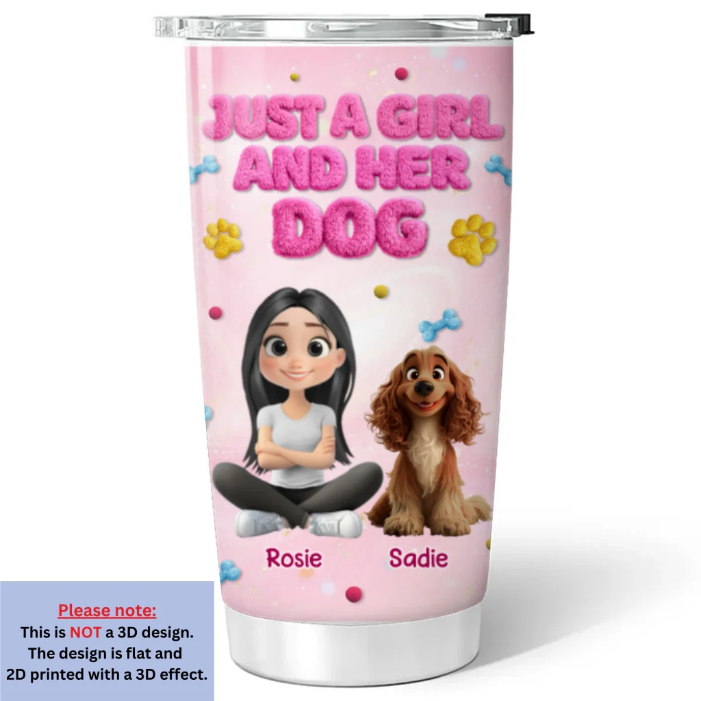 With My Baby - Personalized Custom 3D Effect Tumbler - Image 7