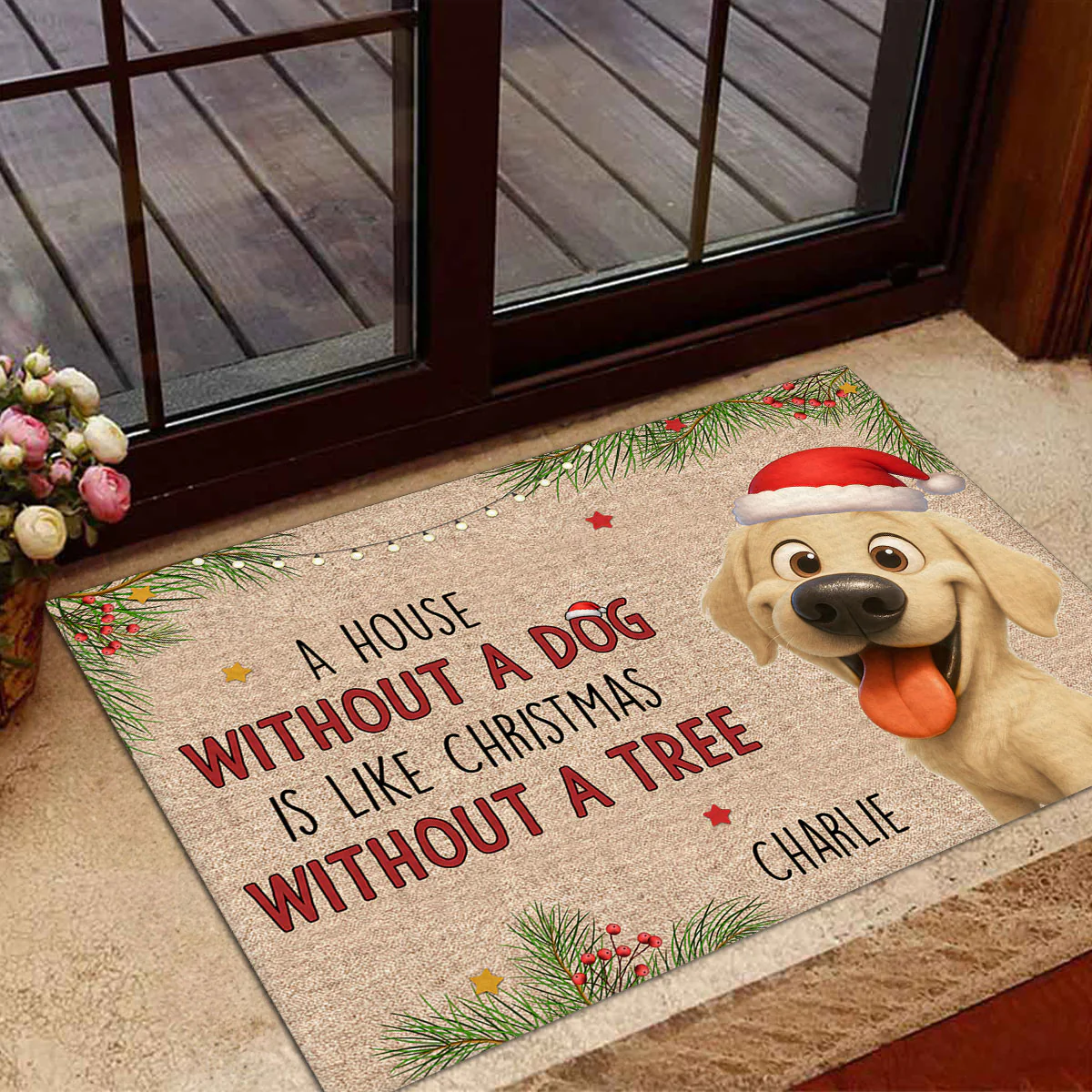 Without A Tree - Personalized Custom Doormat - Image 3