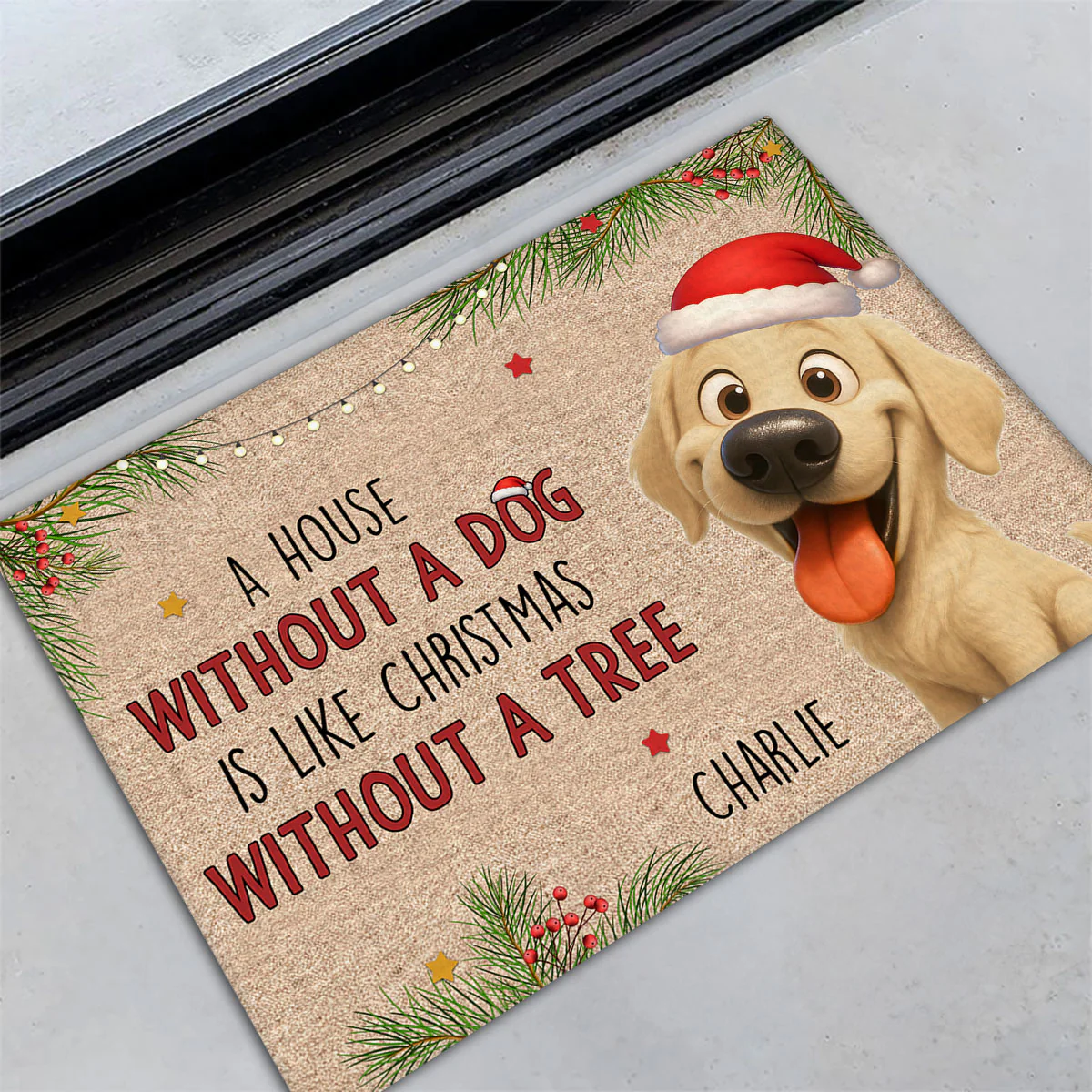 Without A Tree - Personalized Custom Doormat - Image 4