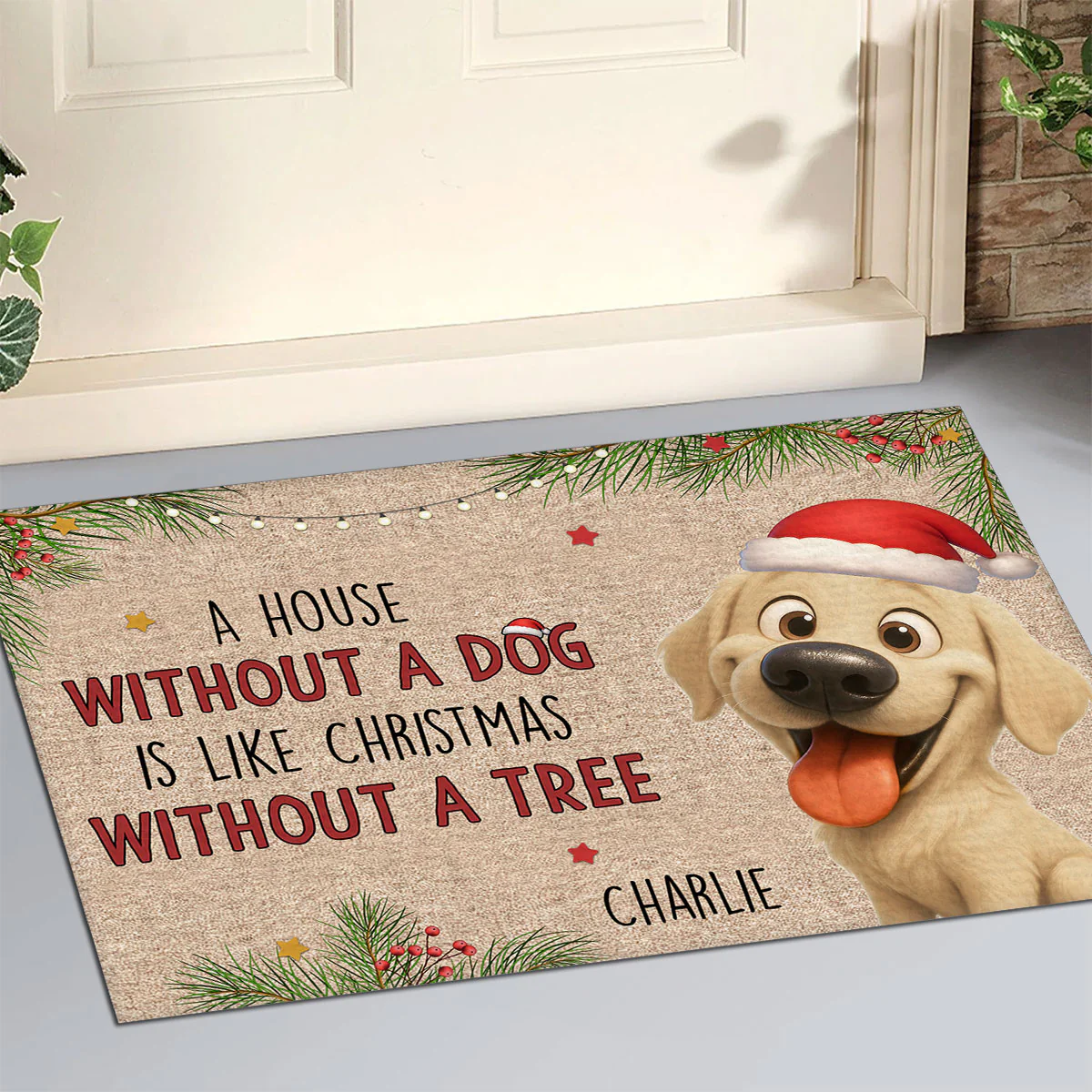 Without A Tree - Personalized Custom Doormat - Image 6