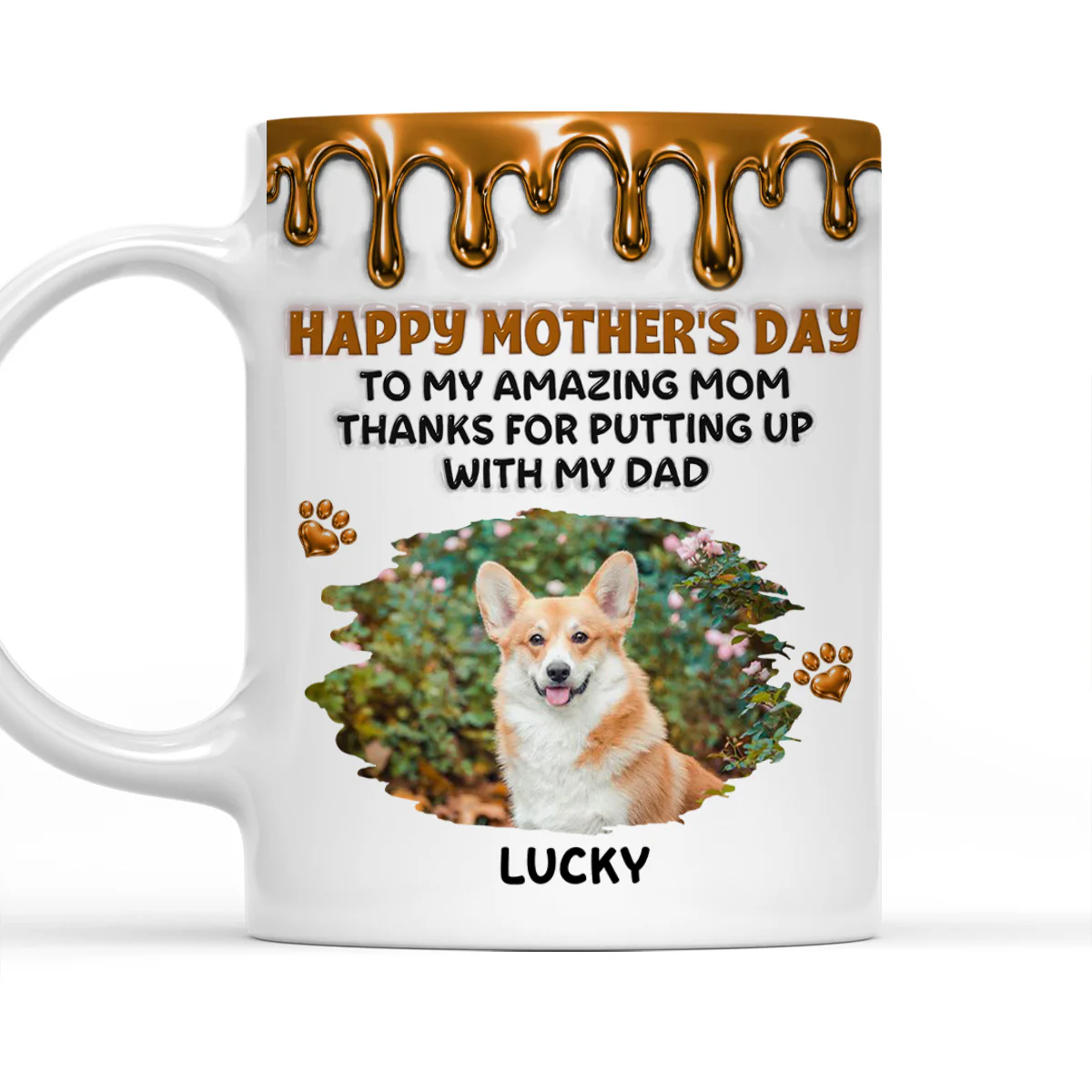 Wonderful Time Beside Dog Mom Photo - Personalized Custom 3D Effect Coffee Mug