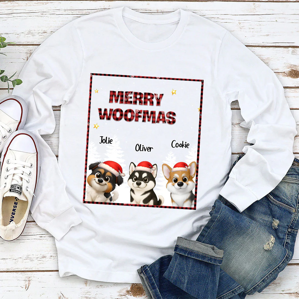 Wonderful Time With Dog - Personalized Custom Long Sleeve T-Shirt - Image 3
