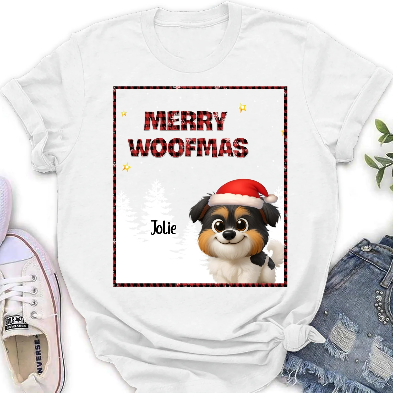 Wonderful Time With Dog - Personalized Custom Women's T-Shirt - Image 6