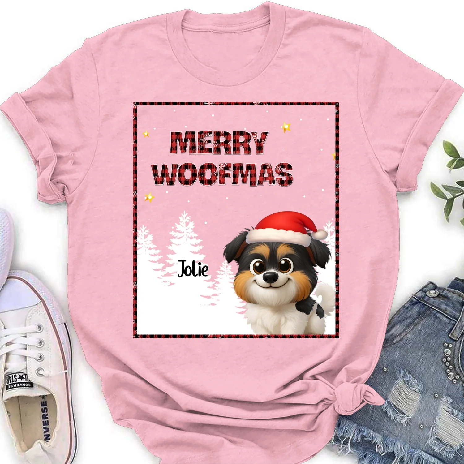 Wonderful Time With Dog - Personalized Custom Women's T-Shirt - Image 8
