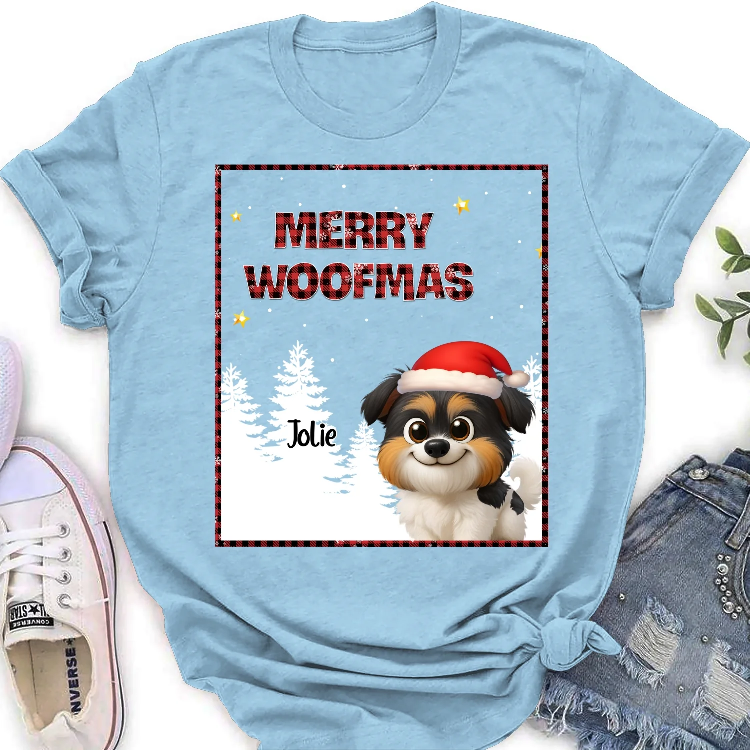 Wonderful Time With Dog - Personalized Custom Women's T-Shirt - Image 9
