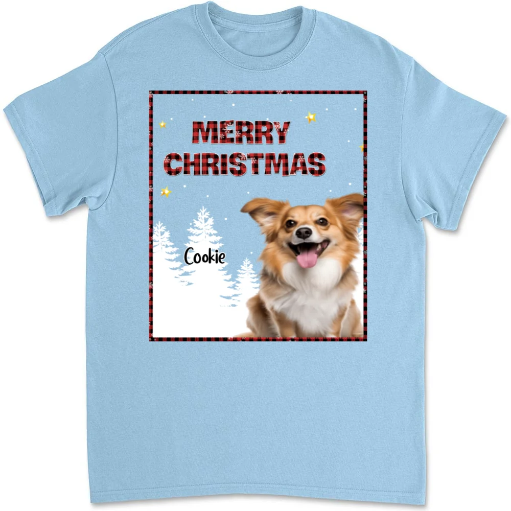 Wonderful Time With Dog Photo - Personalized Custom Unisex T-Shirt - Image 4