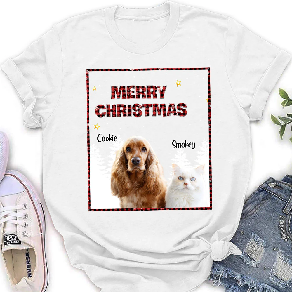 Wonderful Time With Pet Photo - Personalized Custom Women's T-Shirt
