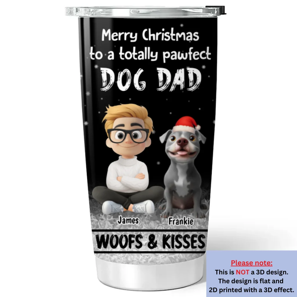 Woof And Kiss Are All You Need - Personalized Custom Tumbler - Image 6