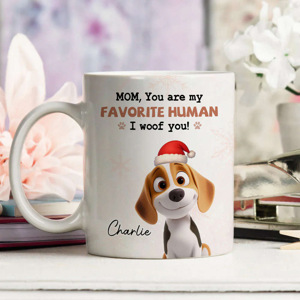 Woofmas Dad Mom - Personalized Custom Coffee Mug - Image 3