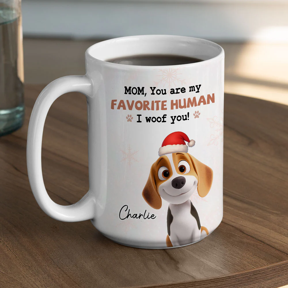 Woofmas Dad Mom - Personalized Custom Coffee Mug - Image 5