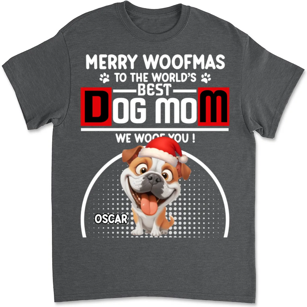 Woofmas Dog Father - Personalized Custom Unisex T-shirt - Image 10