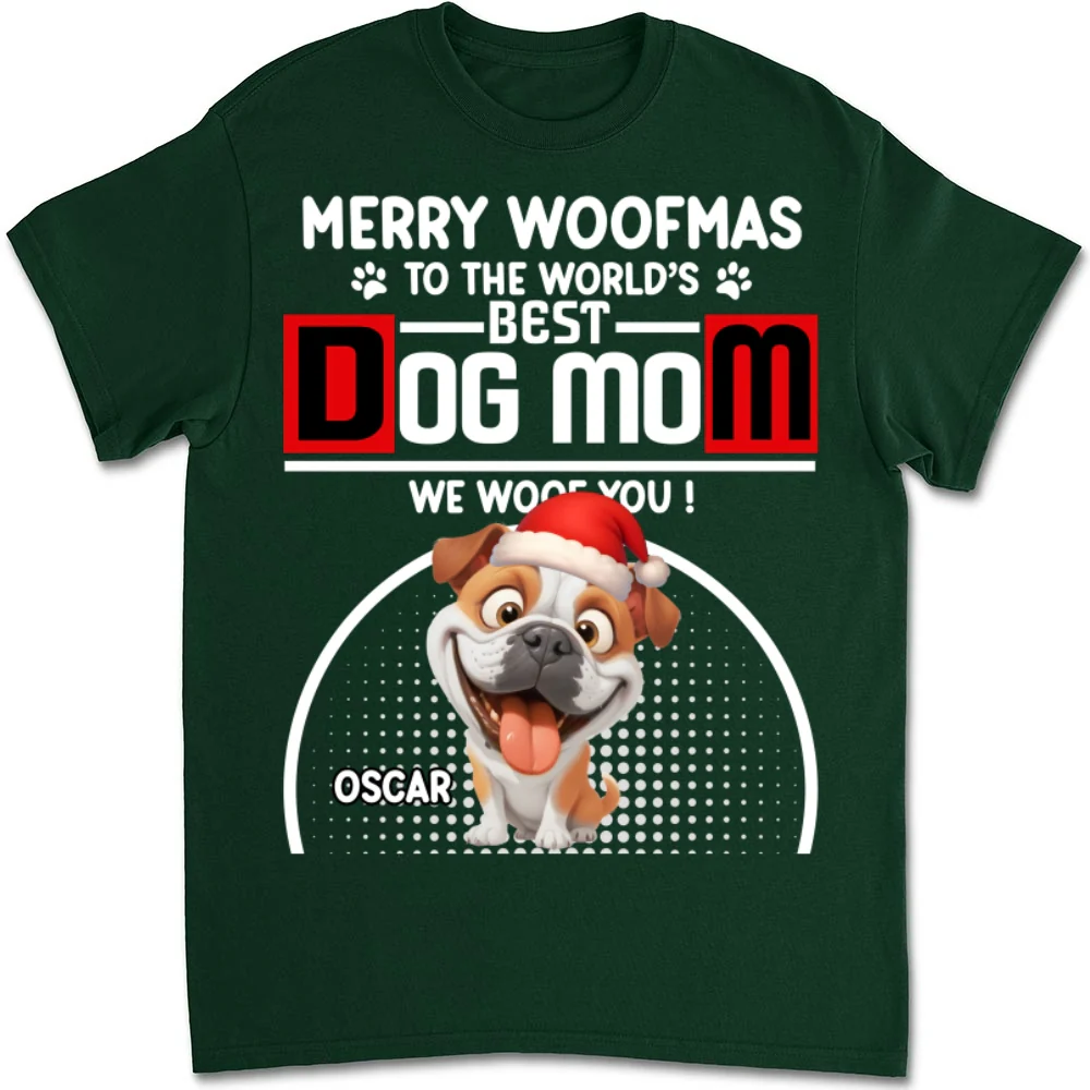 Woofmas Dog Father - Personalized Custom Unisex T-shirt - Image 8