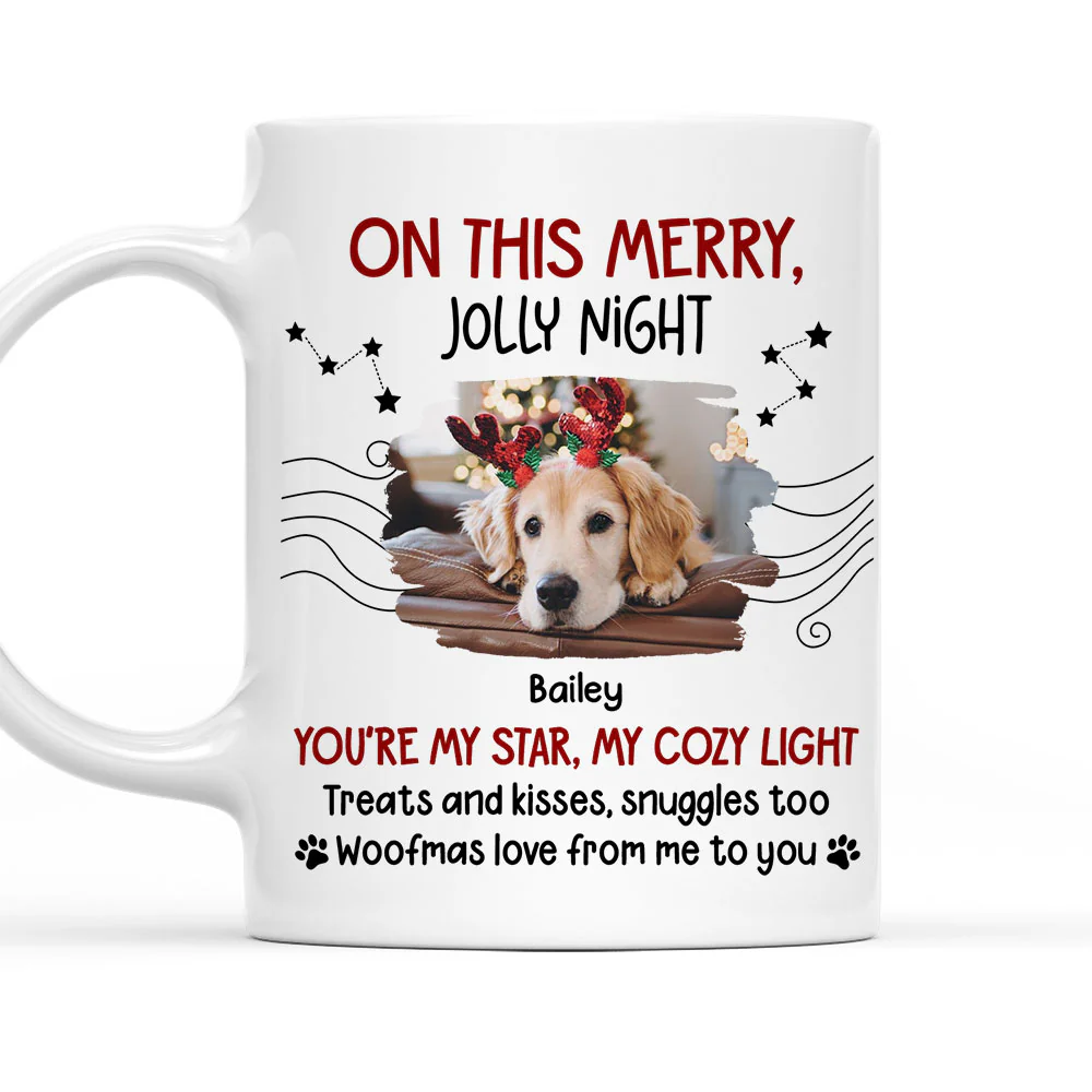 Woofmas Love From Me Photo - Personalized Custom Coffee Mug