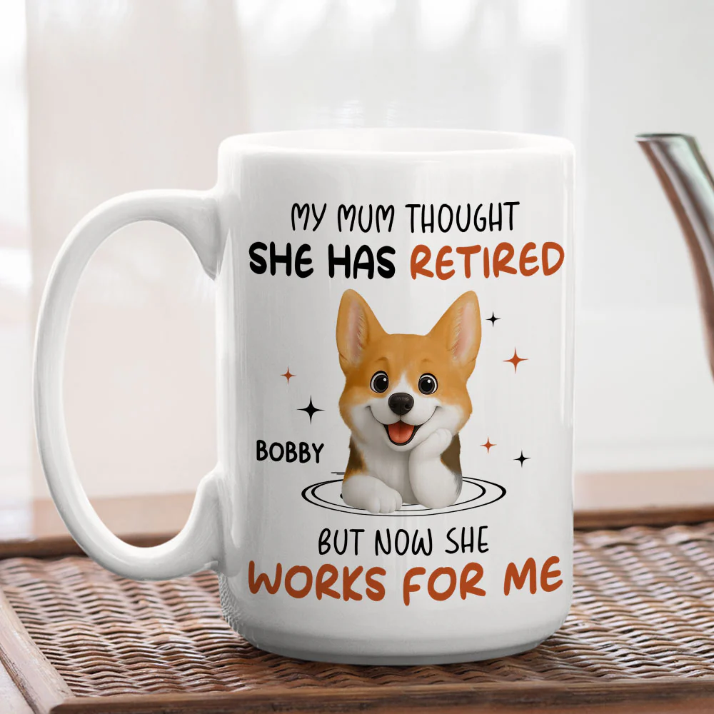Work For Me - Personalized Custom Coffee Mug - Image 4