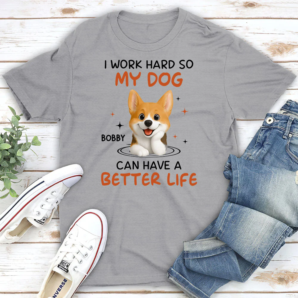 Work Hard For Whom - Personalized Custom Unisex T-shirt