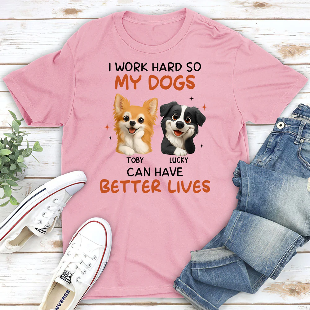 Work Hard For Whom - Personalized Custom Unisex T-shirt - Image 2