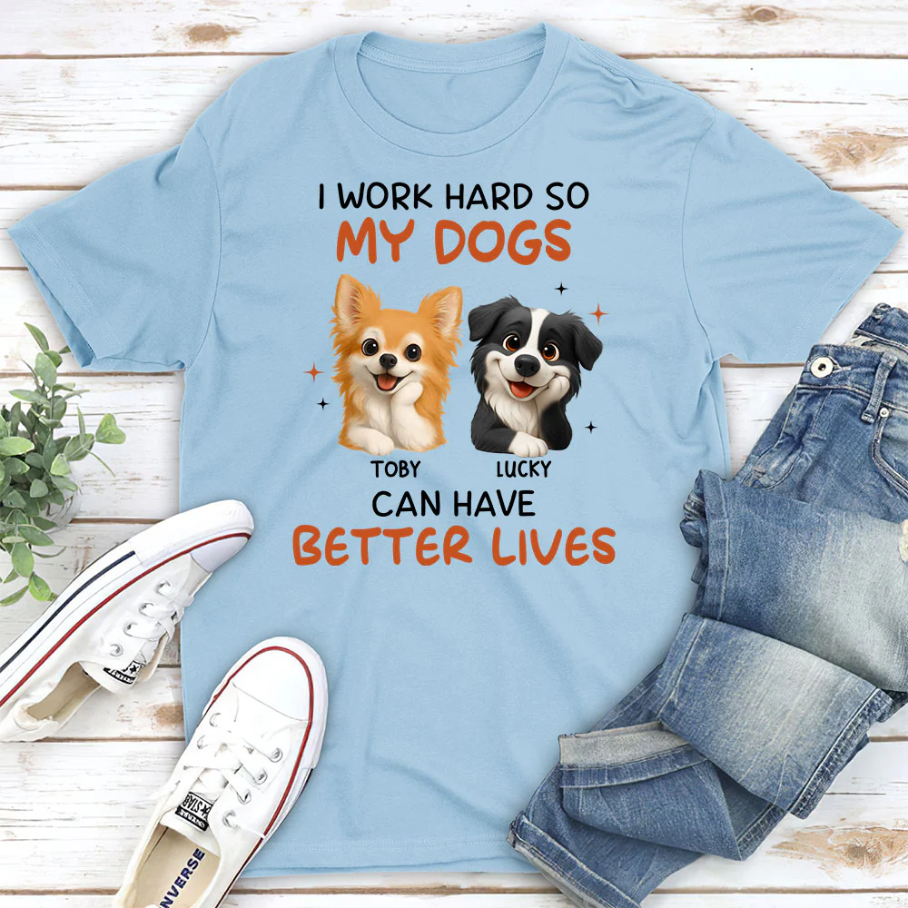 Work Hard For Whom - Personalized Custom Unisex T-shirt - Image 3