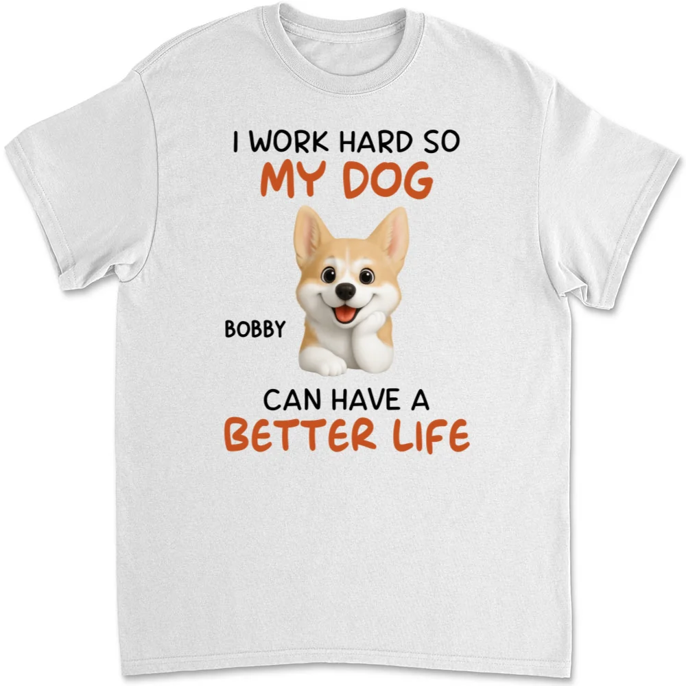 Work Hard For Whom - Personalized Custom Unisex T-shirt - Image 4