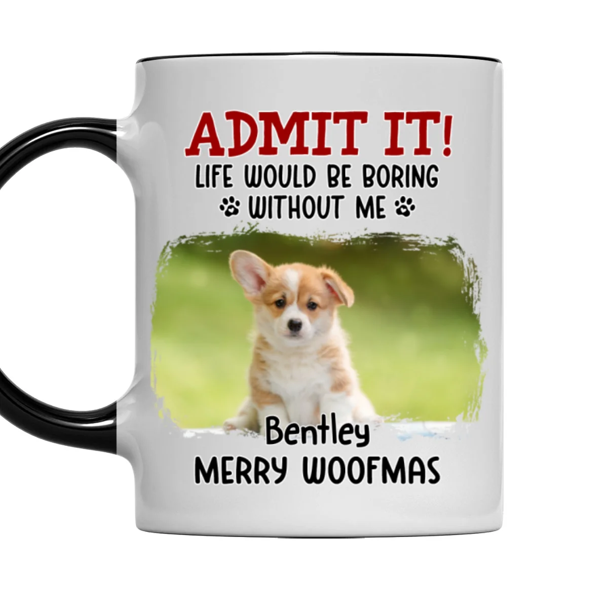 Would Be Boring Christmas Photo - Personalized Custom Accent Mug - Image 3