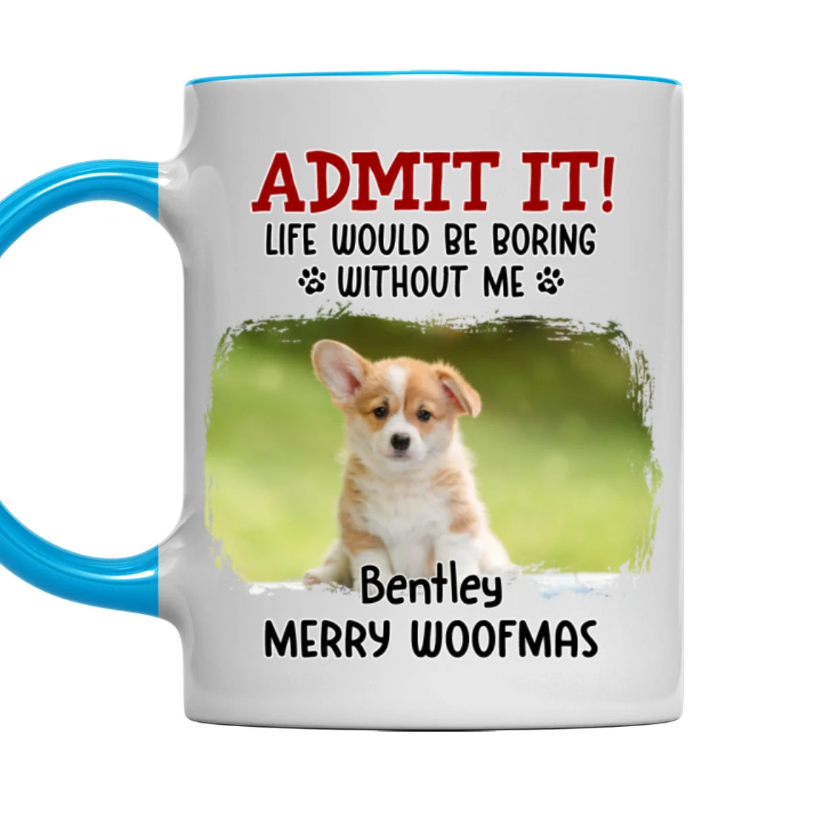 Would Be Boring Christmas Photo - Personalized Custom Accent Mug - Image 4