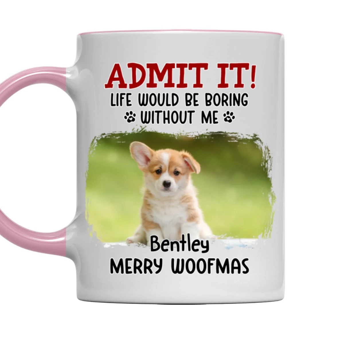 Would Be Boring Christmas Photo - Personalized Custom Accent Mug - Image 5