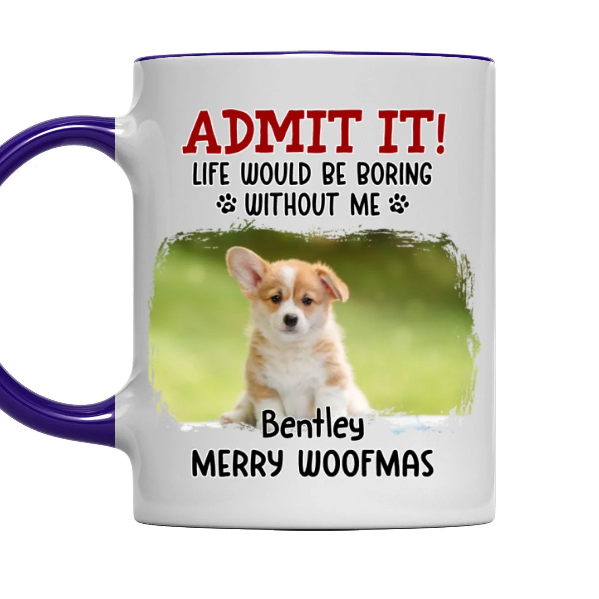 Would Be Boring Christmas Photo - Personalized Custom Accent Mug - Image 6