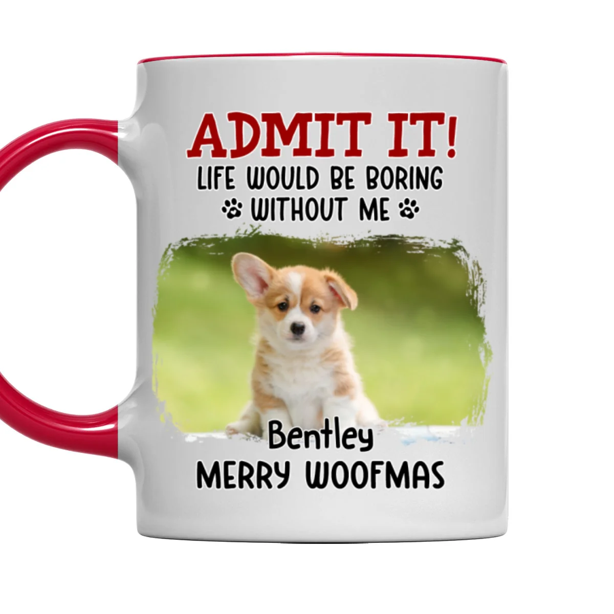 Would Be Boring Christmas Photo - Personalized Custom Accent Mug - Image 7