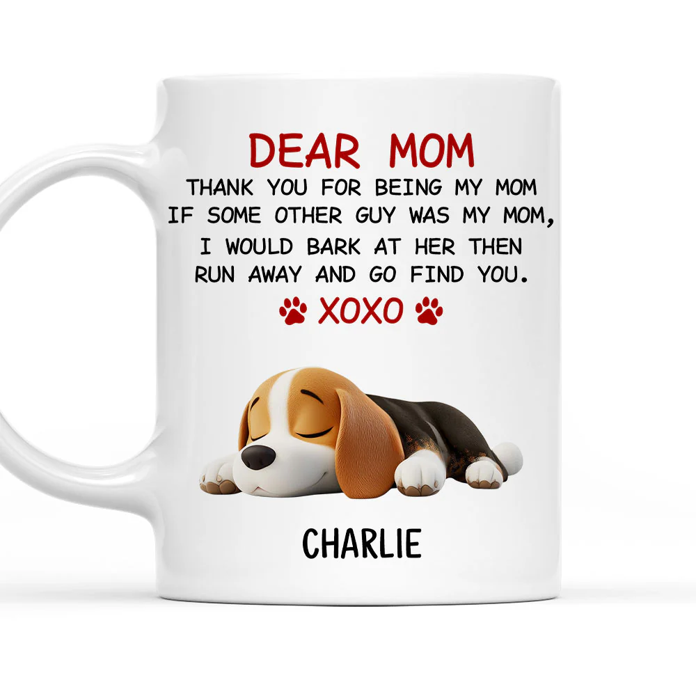Xoxo Dog Mom - Personalized Custom Coffee Mug