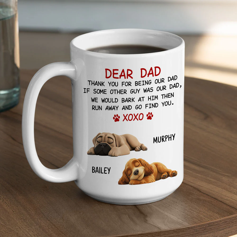 Xoxo Dog Mom - Personalized Custom Coffee Mug - Image 5