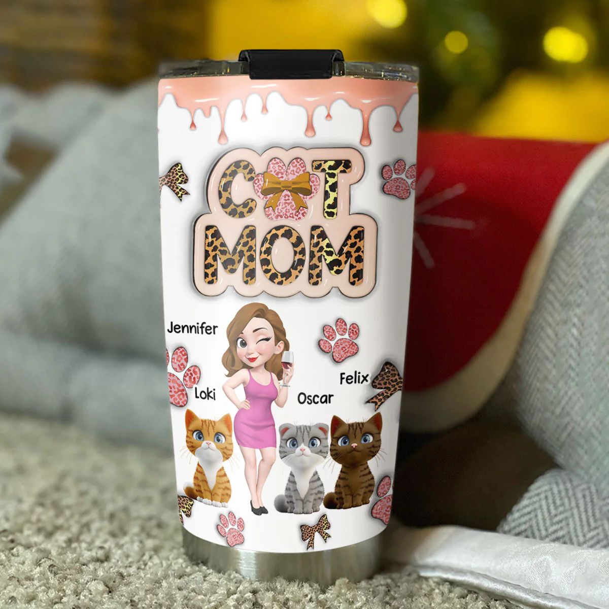 Yes My Baby - Personalized Custom 3D Inflated Effect Tumbler - Image 2