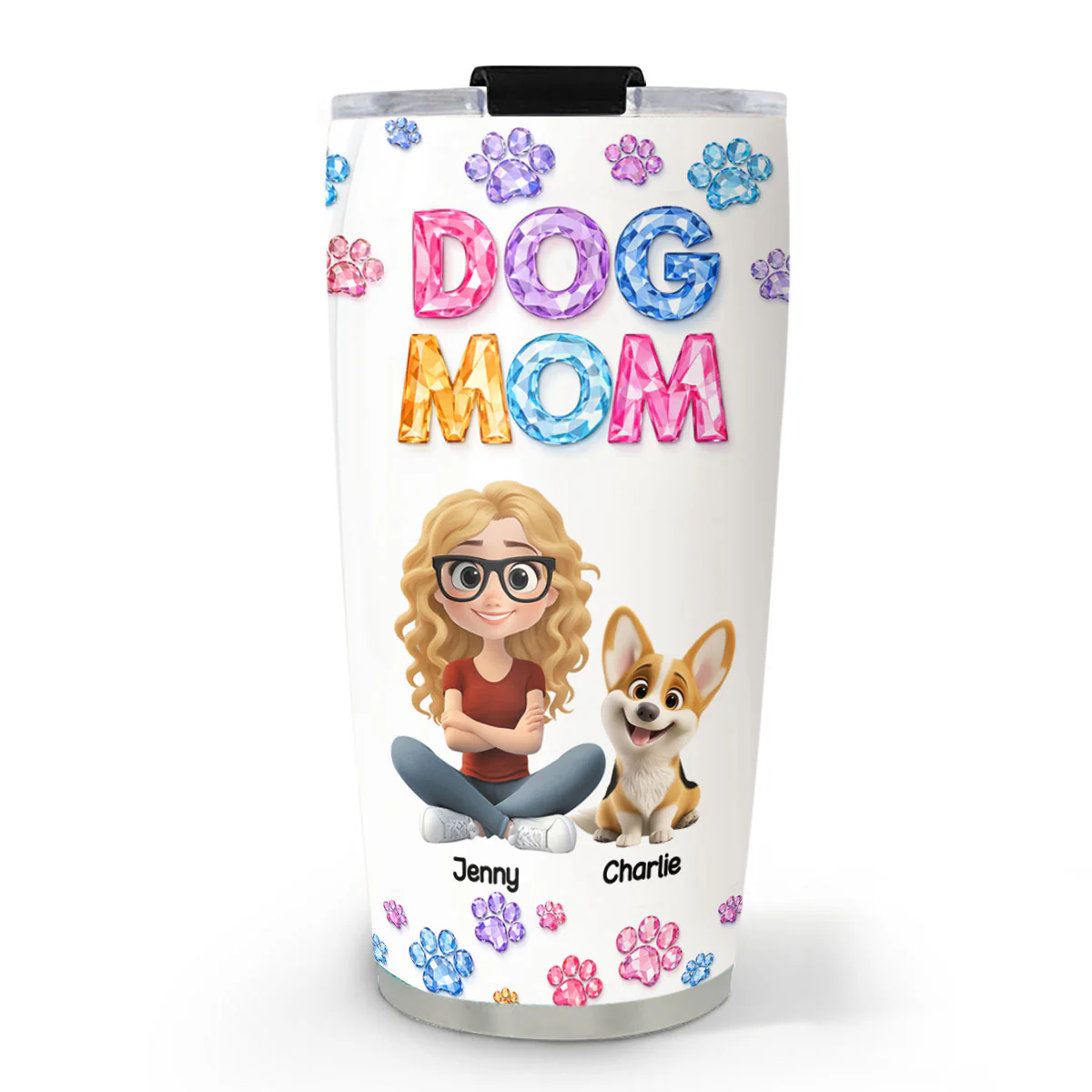 You And Me Every Day - Personalized Custom 3D Effect Tumbler