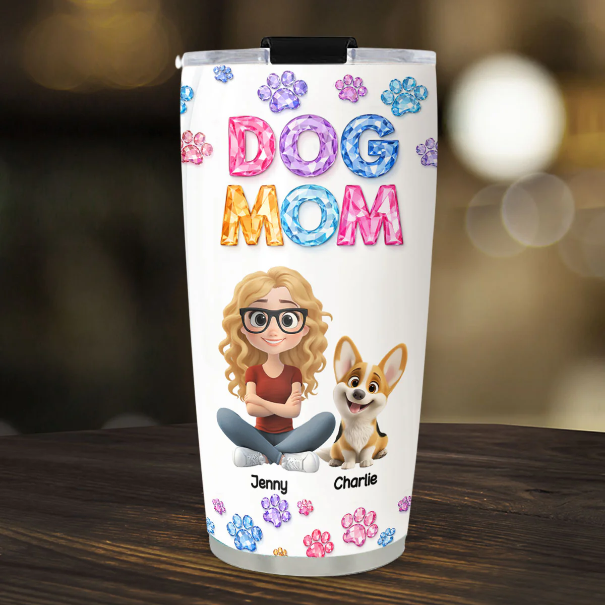 You And Me Every Day - Personalized Custom 3D Effect Tumbler - Image 2