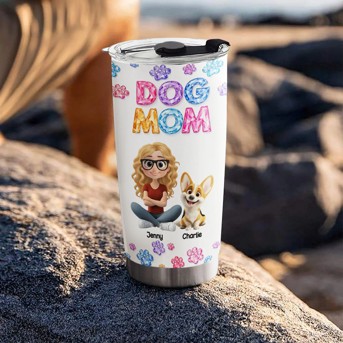 You And Me Every Day - Personalized Custom 3D Effect Tumbler - Image 5