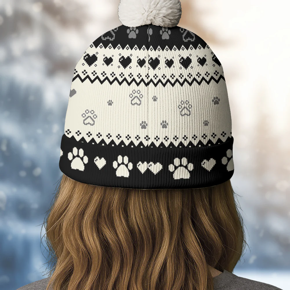 You Are Ahead All Fur Daily Ver - Personalized Custom Bobble Beanie Hat - Image 5