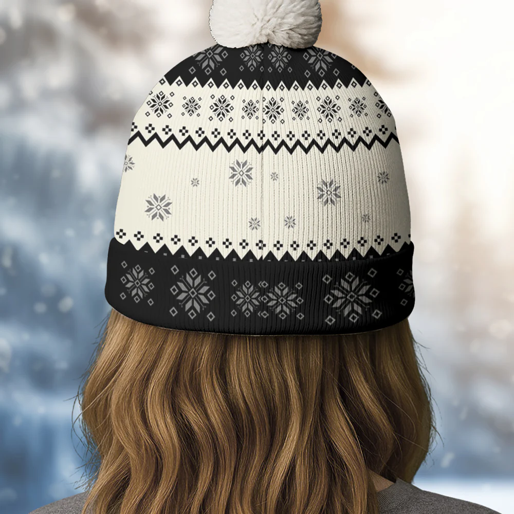 You Are Ahead All - Personalized Custom Bobble Beanie Hat - Image 5