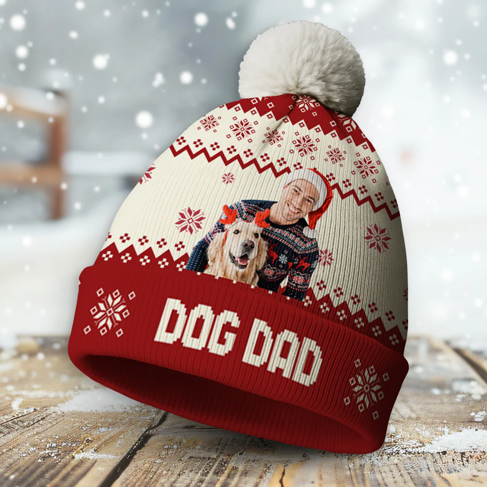 You Are Ahead All Photo - Personalized Custom Bobble Beanie Hat - Image 2