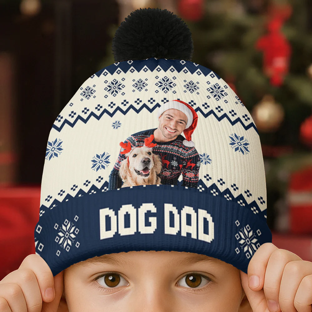 You Are Ahead All Photo - Personalized Custom Bobble Beanie Hat - Image 3