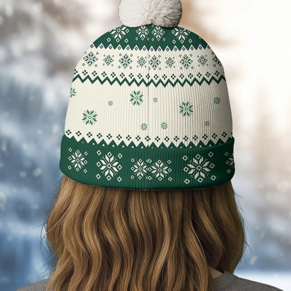 You Are Ahead All Photo - Personalized Custom Bobble Beanie Hat - Image 4