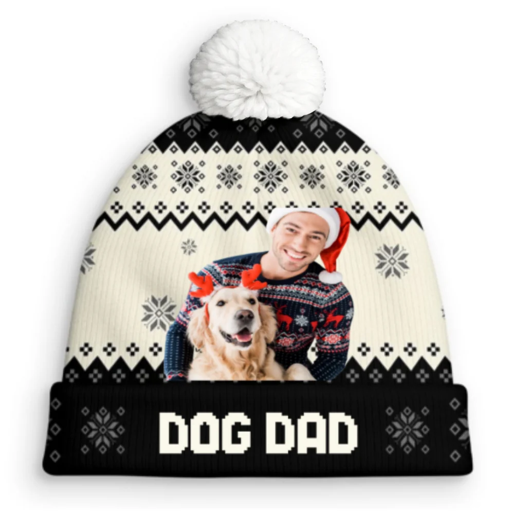 You Are Ahead All Photo - Personalized Custom Bobble Beanie Hat - Image 7