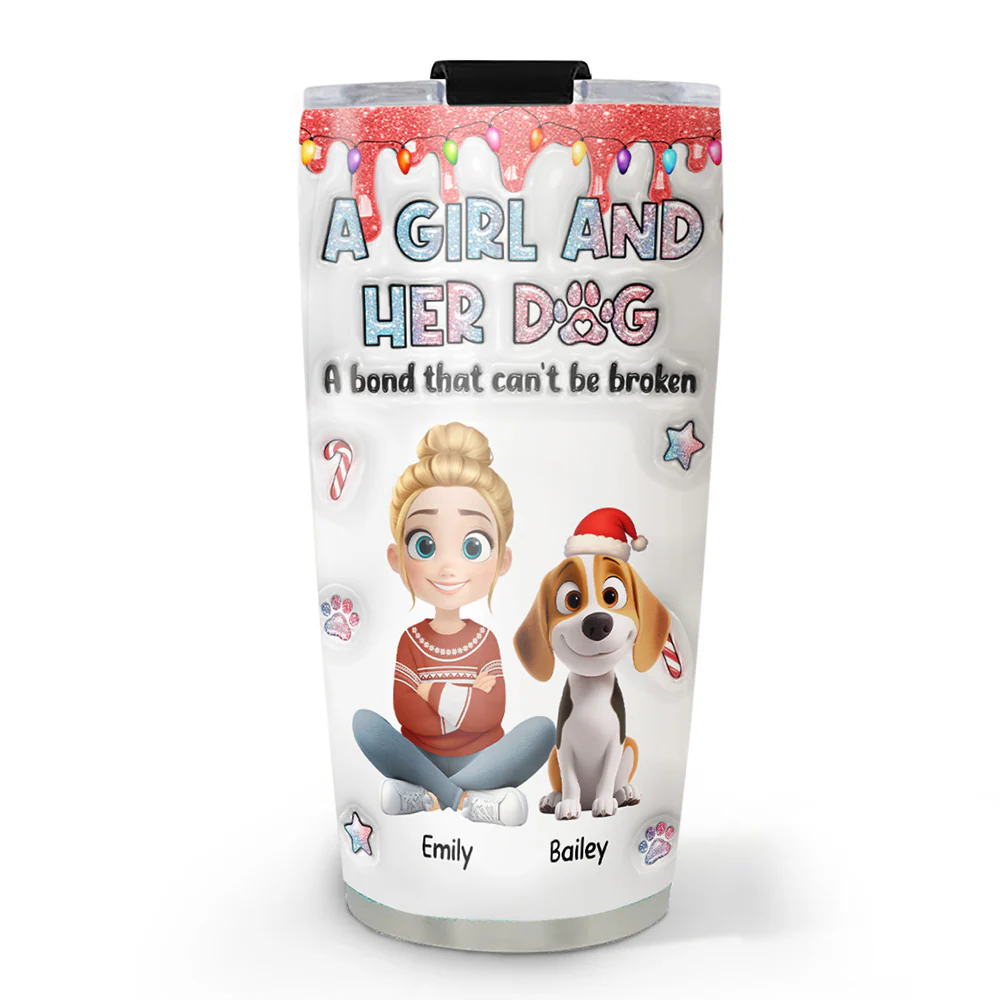 You Are My Christmas Gift - Personalized Custom 3D Inflated Effect Tumbler