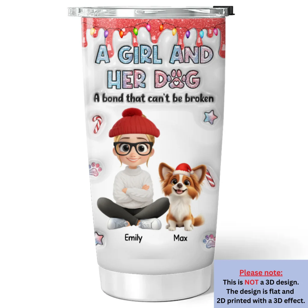 You Are My Christmas Gift - Personalized Custom 3D Inflated Effect Tumbler - Image 6