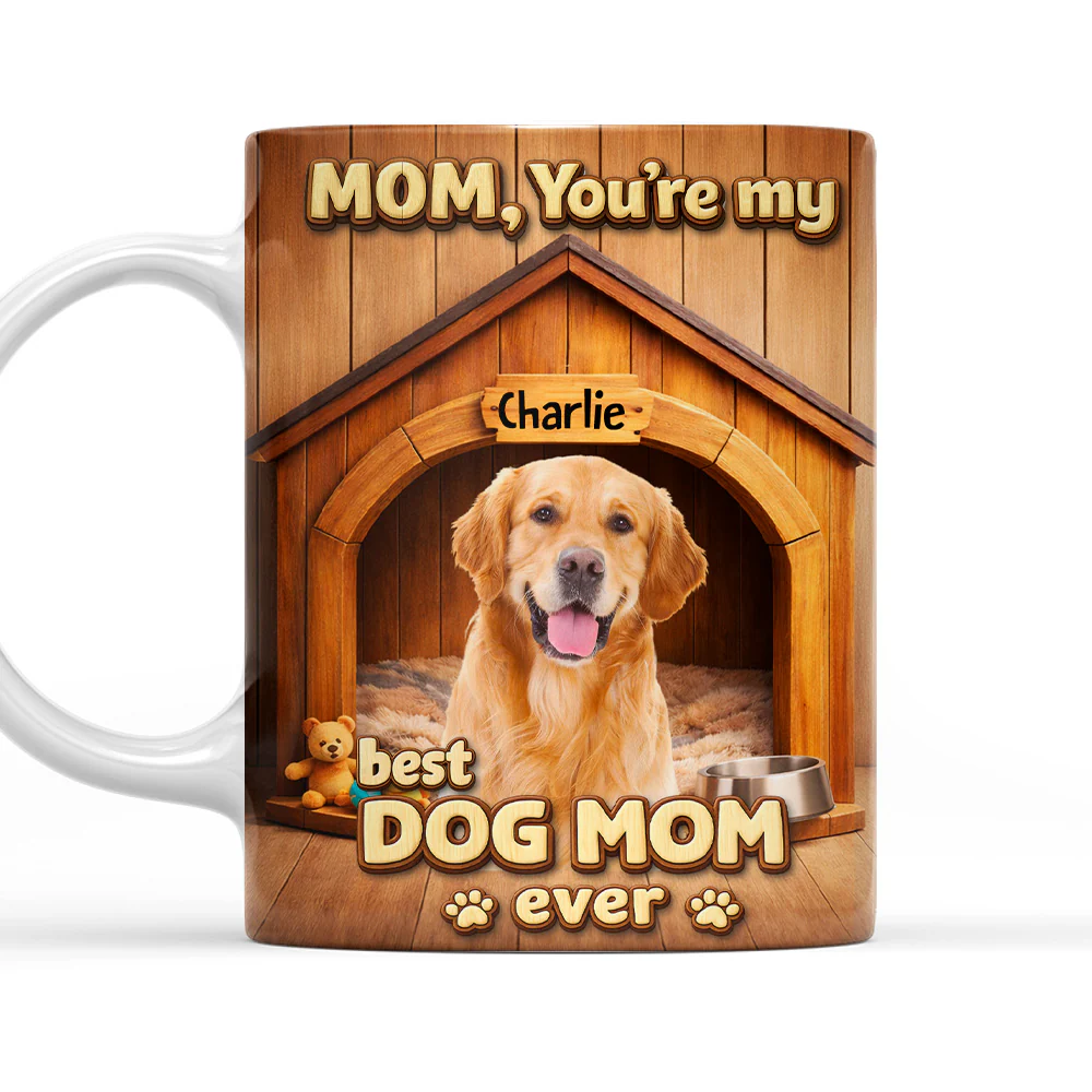 You Are Our Pawsome Dog Mom Photo - Personalized Custom Coffee Mug