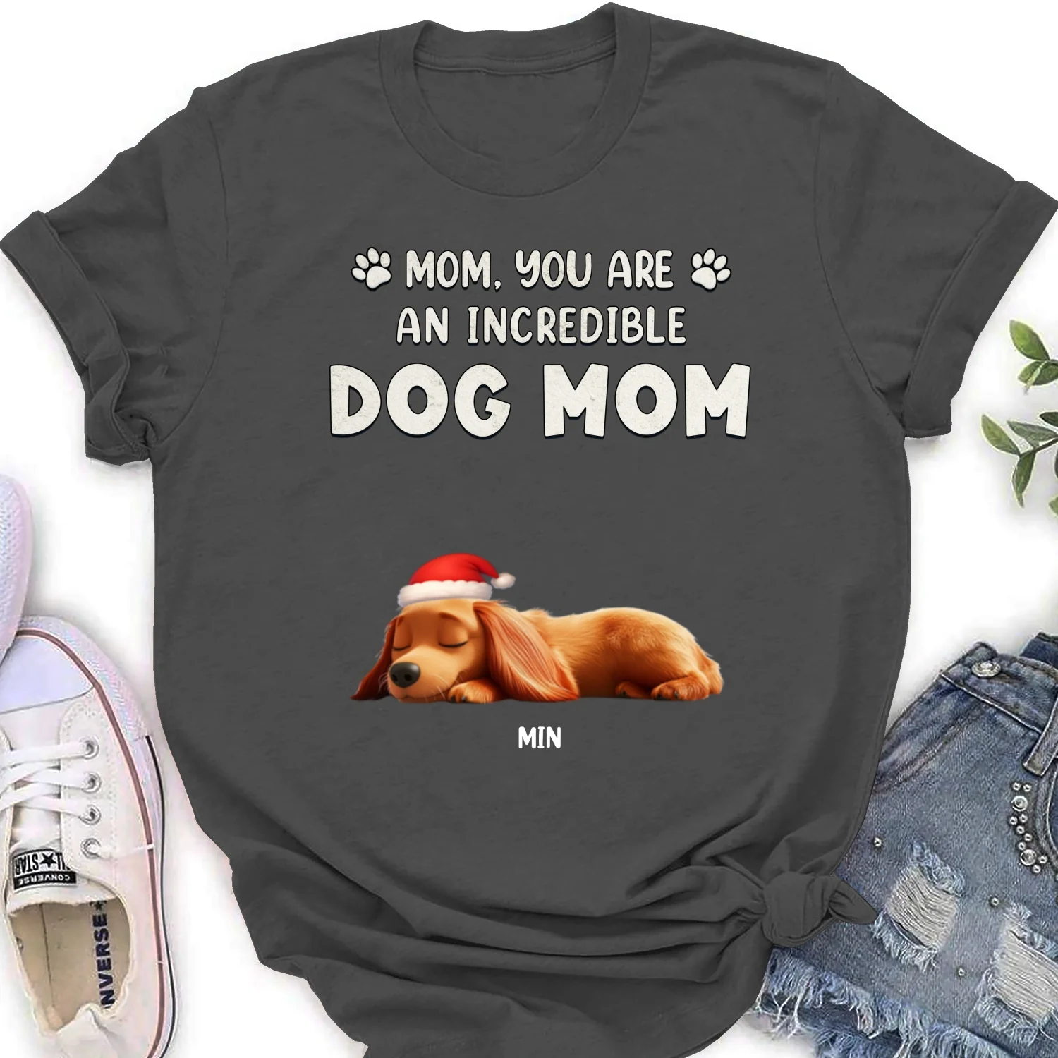You Are Pawfect Christmas - Personalized Custom Women's T-Shirt - Image 10